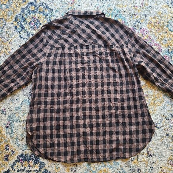 Sanctuary Bianca Gingham plaid button up shirt - Picture 6 of 16